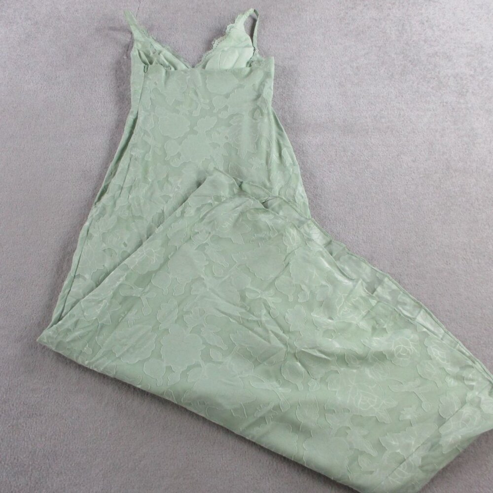 AZAZIE Tianna Dress Womens 4 Dusty Sage Sheath Lace Floral Burnout Bridesmaid - Picture 4 of 8